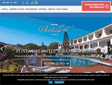Tablet Screenshot of hotelpuntaest.it